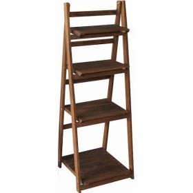 Lalos 2114 Ραφιέρα Ξύλινη Σκάλα Καφέ 112x41x33cm