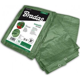 Bradas PL908/12 Αδιάβροχος Μουσαμάς 90gr/m² 8x12m με Κρίκους