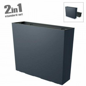 Marhome Urbi Case Ζαρντινιέρα Ανθρακί 58x49.8cm