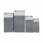 Woodwell Flower Pot-10 Set 4 σε χρώμα Black Wash