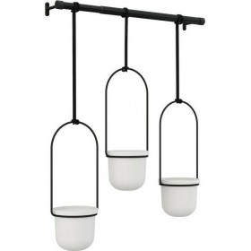 Umbra Triflora Κασπώ Κρεμαστά σε Λευκό Χρώμα 63x Σετ 3 Τεμάχια