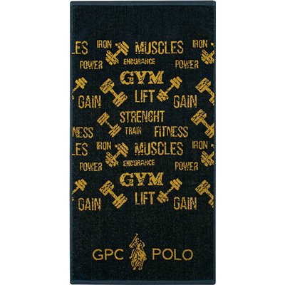 Greenwich Polo Club Essential Πετσέτα Γυμναστηρίου Βαμβακερή Μαύρη 90x45cmΚωδικός: 2640 