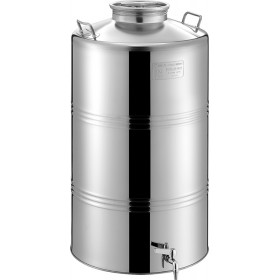 Metal Box Δοχείο Inox 28SL180 με Βιδωτό Καπάκι 25lt