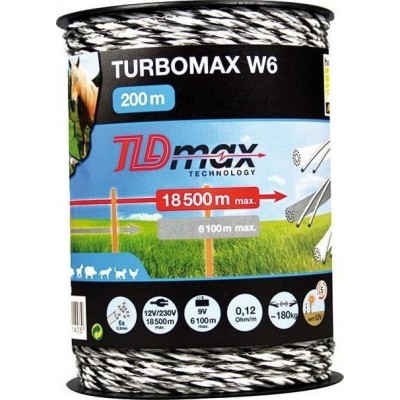 Κορδόνι Ηλεκτρικής Περίφραξης Copele Turbomax W6 200m