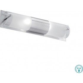 Viokef Castra Μοντέρνο Φωτιστικό Τοίχου με Ντουί E14 σε Λευκό Χρώμα Πλάτους 38cmΚωδικός: 4039400 