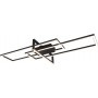 Trio Lighting Salinas Μοντέρνα Μεταλλική Πλαφονιέρα Οροφής με Ενσωματωμένο LED σε Μαύρο χρώμα 100cm ΜατΚωδικός: 620310332 