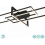 Trio Lighting Salinas Μοντέρνα Μεταλλική Πλαφονιέρα Οροφής με Ενσωματωμένο LED σε Μαύρο χρώμα 100cm ΜατΚωδικός: 620310332 