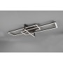Trio Lighting Salinas Μοντέρνα Μεταλλική Πλαφονιέρα Οροφής με Ενσωματωμένο LED σε Μαύρο χρώμα 100cm ΜατΚωδικός: 620310332 