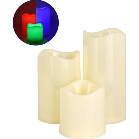 GloboStar Διακοσμητικό Φωτιστικό με Φωτισμό RGB Κερί LED Πολύχρωμο GloboStar Διακοσμητικό Φωτιστικό με Φωτισμό RGB Κερί LED Πολύχρωμο