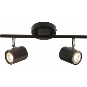 Aca Διπλό Σποτ με Ντουί GU10 σε Μαύρο ΧρώμαΚωδικός: SUH1892TB 