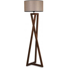 Pakoworld PWL-0126 Κλασικό Φωτιστικό Δαπέδου Υ166xΜ45εκ. με Ντουί για Λαμπτήρα E27 σε Καφέ ΧρώμαΚωδικός: 071-000843 