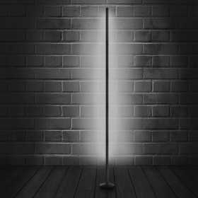 Alphab2b Μοντέρνο LED Φωτιστικό Δαπέδου Υ180xΜ18εκ. με Φυσικό Λευκό Φως σε Μαύρο ΧρώμαΚωδικός: LED-17FWHITE 