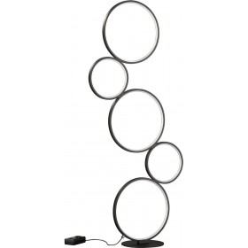 Trio Lighting Rondo Μοντέρνο LED Φωτιστικό Δαπέδου Υ115xΜ47εκ. με Θερμό Λευκό Φως σε Μαύρο ΧρώμαΚωδικός: 422610532 