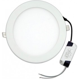 Eurolamp Στρογγυλό Χωνευτό LED Panel Ισχύος 20W με Φυσικό Λευκό Φως 22.5x22.5εκ. 145-68011 Eurolamp Στρογγυλό Χωνευτό LED Panel Ισχύος 20W με Φυσικό Λευκό Φως 22.5x22.5εκ. 145-68011