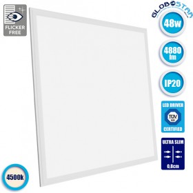 GloboStar Τετράγωνο Χωνευτό LED Panel Ισχύος 48W με Φυσικό Λευκό Φως 60x60εκ. 01804 GloboStar Τετράγωνο Χωνευτό LED Panel Ισχύος 48W με Φυσικό Λευκό Φως 60x60εκ. 01804