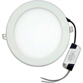 Eurolamp Στρογγυλό Χωνευτό LED Panel Ισχύος 20W με Ψυχρό Λευκό Φως 23x23εκ. 145-68010 Eurolamp Στρογγυλό Χωνευτό LED Panel Ισχύος 20W με Ψυχρό Λευκό Φως 23x23εκ. 145-68010
