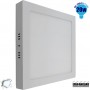 GloboStar Τετράγωνο Εξωτερικό LED Panel Ισχύος 20W με Ψυχρό Λευκό Φως 21.5x21.5εκ. 01887