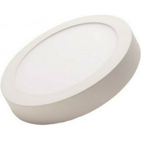 Eurolamp Στρογγυλό Εξωτερικό LED Panel Ισχύος 24W με Θερμό Λευκό Φως 22.5x22.5εκ. 145-68515