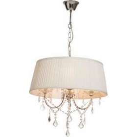 Aca Πολυέλαιος 3xE14 με Καπέλα Λευκός FMD968303