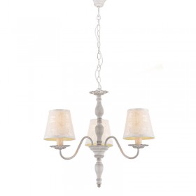 Aca Πολυέλαιος 3xE14 με Καπέλα Λευκός DL9503PWB