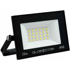 GloboStar Osiris Στεγανός Προβολέας IP66 Ισχύος 20W με Ψυχρό Λευκό Φως σε Μαύρο χρώμα 12317
