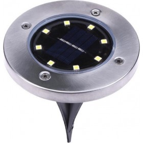 Σετ Καρφωτών Ηλιακών Φωτιστικών με Αισθητήρα Φωτός σε Ασημί Χρώμα 04007DSL50CL-0307 Σετ Καρφωτών Ηλιακών Φωτιστικών με Αισθητήρα Φωτός σε Ασημί Χρώμα 04007DSL50CL-0307