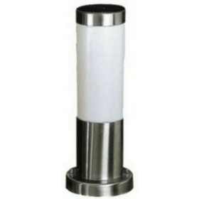 Aca Φωτιστικό Κολωνάκι Εξωτερικού Χώρου E27 σε Ασημί Χρώμα BT1003SO