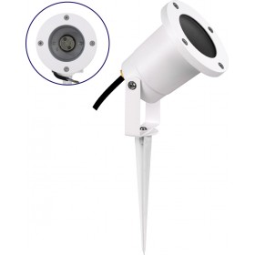 GloboStar Στεγανό Φωτιστικό Led Καρφωτό Προβολάκι Σποτ Κήπου Αλουμινίου 75595