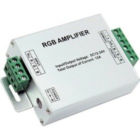 GloboStar Ενισχυτής Σήματος RGB LK 144 Watt 12 Volt Αλουμινίου 88830