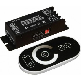 Adeleq Ασύρματο Dimmer Αφής RF με Τηλεχειριστήριο για Ταινία Μονόχρωμη 12/24V 25A 30-33325