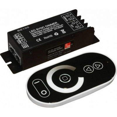 Adeleq Ασύρματο Dimmer Αφής RF με Τηλεχειριστήριο για Ταινία Μονόχρωμη 12/24V 25A 30-33325