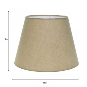 Inart Καπέλο Φωτιστικού Γκρι με Διάμετρο 25cm