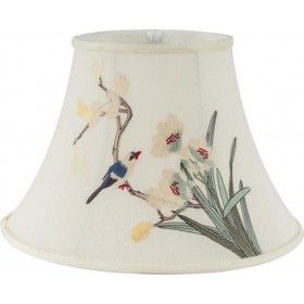 ARlight CL 43 Καπέλο Φωτιστικού Μπεζ με Πουλί Κεντητό