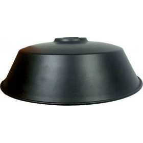 Eurolamp Συρος Καπέλο Φωτιστικού Μαύρο με Διάμετρο 36cm