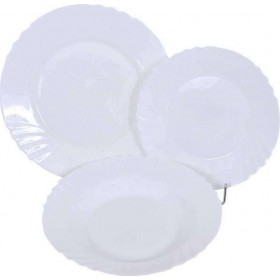 Fylliana Elba Σερβίτσιο Πιάτων από Πορσελάνη Λευκό 18τμχΚωδικός: 850-91-019 