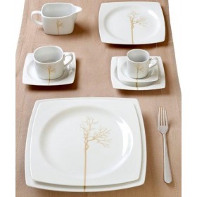 Cryspo Trio Kyoto Σερβίτσιο Πιάτων από Πορσελάνη Σαμπανί 20τμχ Cryspo Trio Kyoto Σερβίτσιο Πιάτων από Πορσελάνη Σαμπανί 20τμχ