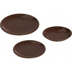 Espiel Σερβίτσιο Πιάτων από Πορσελάνη Καφέ 18τμχΚωδικός: SET200 