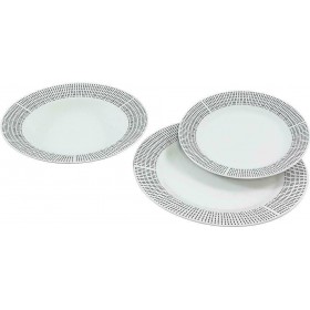 Ankor Σερβίτσιο Πιάτων από Πορσελάνη Λευκό 18τμχΚωδικός: R8057-18 