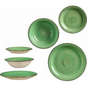 Σερβίτσιο Πιάτων Κεραμικό Πράσινο 18τμχΚωδικός: AT500900 