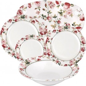 Oriana Ferelli Bonzai Σερβίτσιο Πιάτων από Πορσελάνη Ροζ 20τμχΚωδικός: PS99BZ0020 