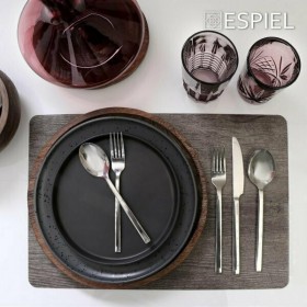 Espiel Step Πιάτο Ρηχό από Πορσελάνη Μαύρο με Διάμετρο 30cmΚωδικός: TLM130  Espiel Step Πιάτο Ρηχό από Πορσελάνη Μαύρο με Διάμετρο 30cmΚωδικός: TLM130