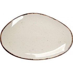 Espiel Terra Πιάτο Ρηχό από Πορσελάνη Μπεζ 36x24.5cmΚωδικός: TLK107 