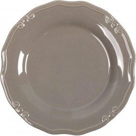 Espiel Tiffany Πιάτο Ρηχό Κεραμικό Καφέ Γκρι με Διάμετρο 27cmΚωδικός: RSG101K6 