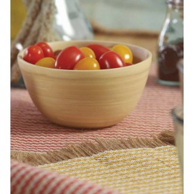 Nef-Nef Casta 030200 Μπωλ Σερβιρίσματος από Μπαμπού Μπεζ με Διάμετρο 14cm