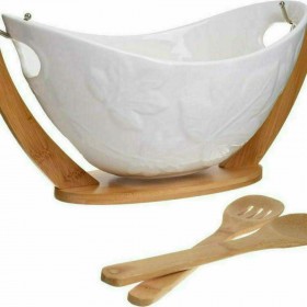 Click Σαλατιέρα με Κουτάλες από Πορσελάνη Λευκή 37x17x8cm 3τμχΚωδικός: 6-60-476-0010 