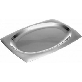 Skamagas Πιατέλα Σερβιρίσματος Ορθογώνια Ανοξείδωτη Ασημί 34.5x28.5cmΚωδικός: 50/402 