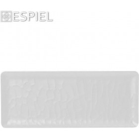 Espiel Wavy Matte Πιατέλα Σερβιρίσματος Ορθογώνια Πλαστική Λευκή 40x16cmΚωδικός: MLW392K36-6 