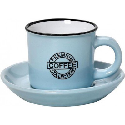 Espiel Coffee Φλιτζάνι Espresso από Πορσελάνη Γαλάζιο 90mlΚωδικός: HUN306K1 