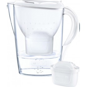 Brita Marella Κανάτα Σερβιρίσματος Πλαστική White με 3 Ανταλλακτικά Φίλτρα Maxtra+ 2400ml