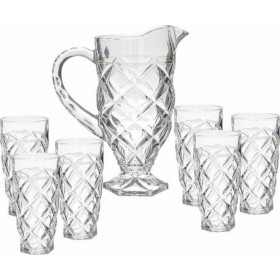 Click Κανάτα Σερβιρίσματος με Ποτήρια Γυάλινη 1000ml 7τμχΚωδικός: 6-60-504-0013 